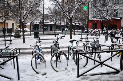 Snow in Paris, place du gnral Beuret - 1309