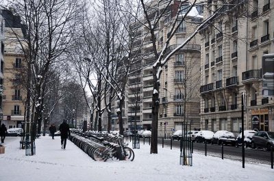 Snow in Paris, rue Cambronne - 1314