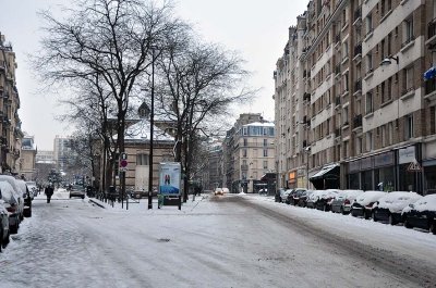 Snow in Paris, rue Pclet - 1328