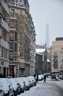 Snow in Paris, rue Ptel - 1331