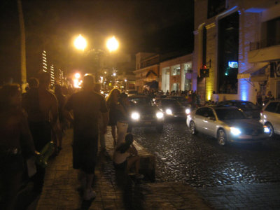the busy 'el centro' nightlife