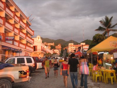 the little street that some of the vendors are on