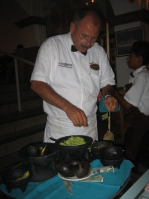 an older senor makes our fresh guoc this time
