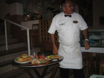 food on fire