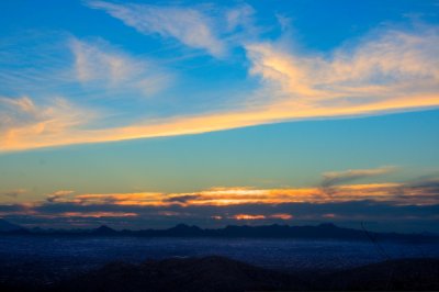 Sunset over Tucson