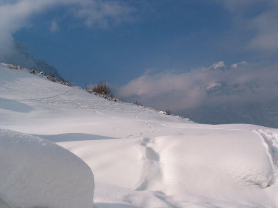 Ennenda, Blick zum Wiggis