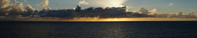 Big sunset panorama