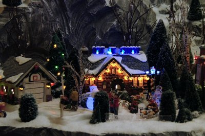 Yacht Club miniature Christmas village