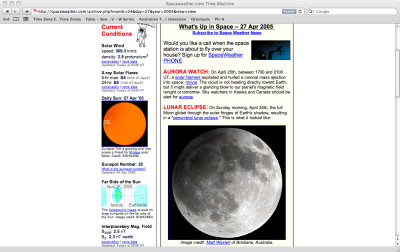 Penumbral Lunar Eclipse 2005