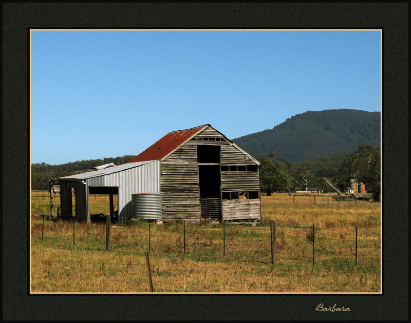 Old barn on the trail