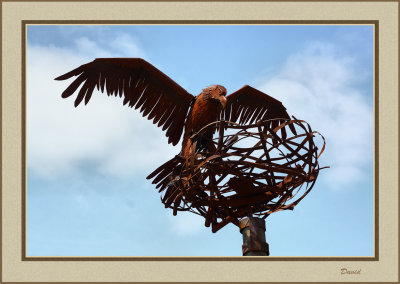 Eagles nest - metal artwork 