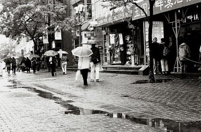Chinatown under the rain