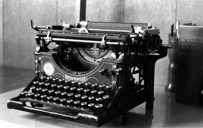 My Underwood Typewriter - Date: 27 BC (Before Computers)