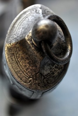 Revolver Butt End Cap and Lanyard Ring Detail