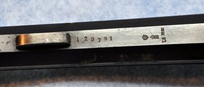 Serial number on barrel