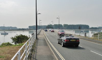Hayling Bridge, going on to the Island 