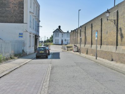 The Dockyard wall, in the High Street.