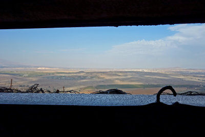 view from inside bunker