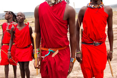 young Masai warriors