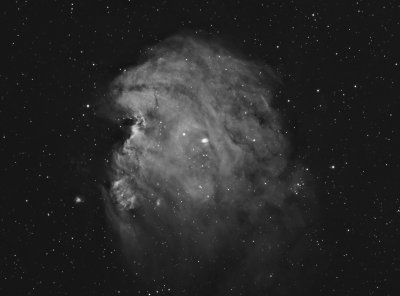 NGC 2174 The Monkey Head Nebula in Ha