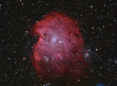 NGC 2174 The Monkey Head Nebula in HaRGB