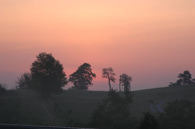 SUNSET ON THE FARM