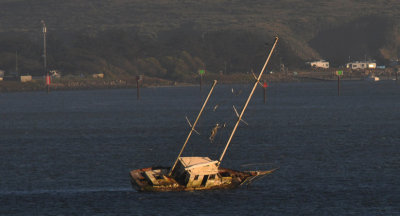Grounded Sailboat