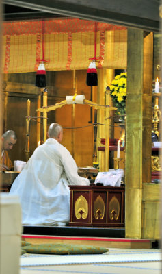 Buddhist Priests Officiating