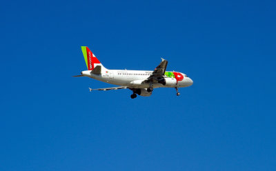 TAP Portugal A319: My Son Landing in Lisbon...