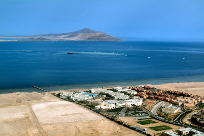 Tiran Islands. Entrance to Gulf of Aqaba