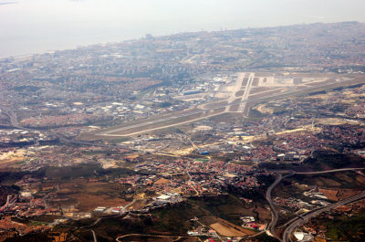 Lisbon Airport High Above