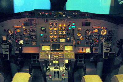 Inside 737/100 Simulator