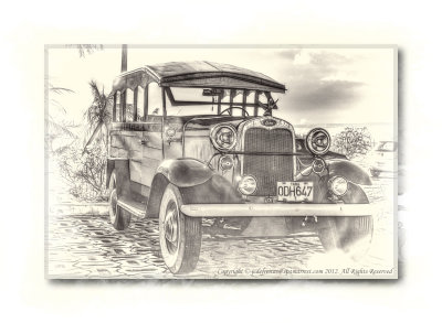 2012 - Holguin, Cuba - Vintage Ford, Infrared & HDR