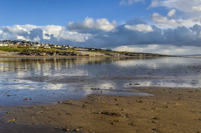 Reflection on the sand