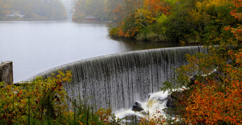 Lake Sequoyah Dam. Highlands, North Carolina