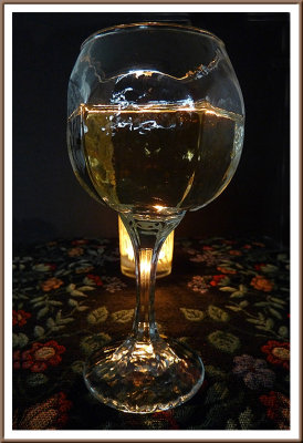 April 01 - A Candle and a Glass of Wine