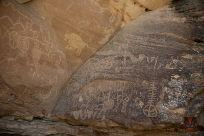 Petroglyph 12 - Speared Bison and Spirals