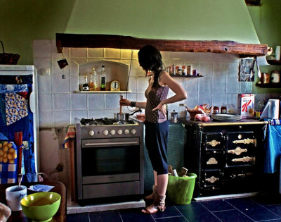 Sonia in the kitchen