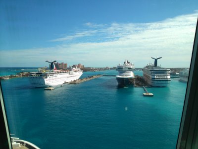 Getting ready to slip into Nassau, Bahama