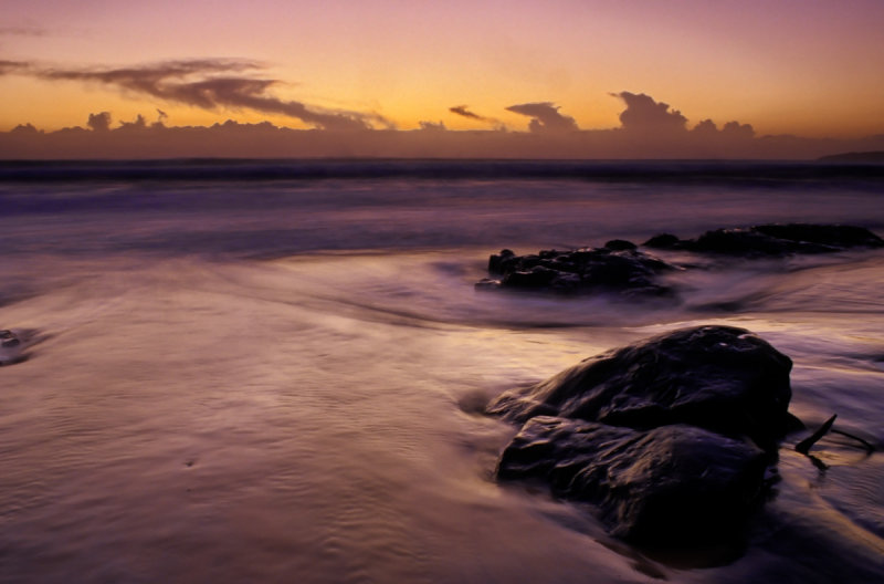 Rocks and surf