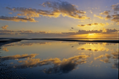 reflected sunrise