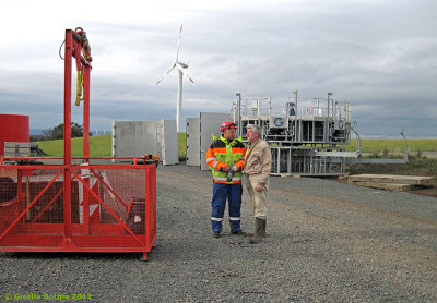 a windmill building site