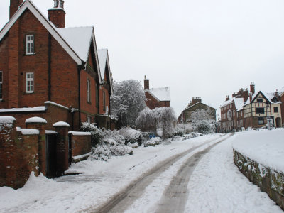 Snowy Day in Lichfield 