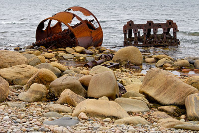 What's left of the SS Ethie, at Martin's Point