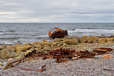 What's left of the SS Ethie, at Martin's Point