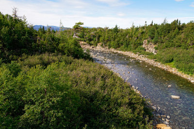 On the south shore of the Humber Arm, west of Corner Brook