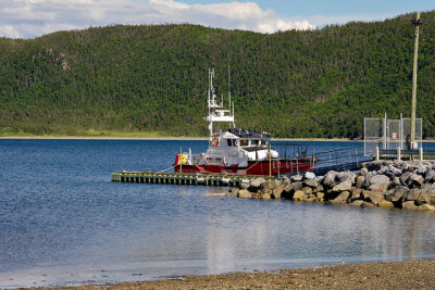 Coast Guard boat, in Blow Me Down Provincial Park