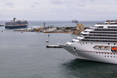 Cruise ships leaving Port Everglades