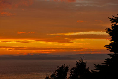 Sunset across Baie de Gasp