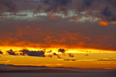 Sunset across Baie de Gasp